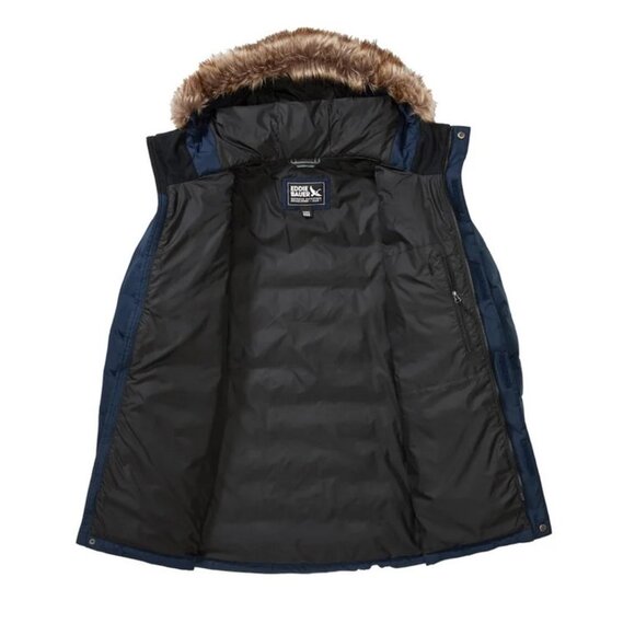 Eddie Bauer Men's 650 Fill Down Parka Blue Size S/M/L/XL NEW - Picture 2 of 7